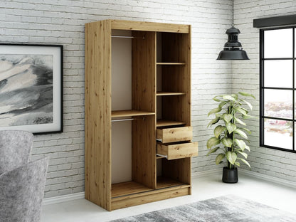 Leto T2 Sliding Door Wardrobe 120cm