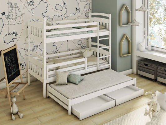 Alan Bunk Bed with Trundle and Storage