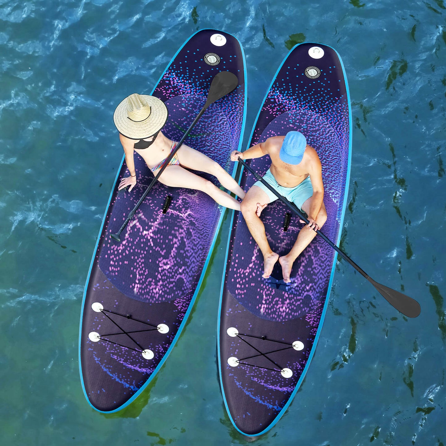 10.5 FT Adjustable Inflatable Stand Up Paddle Board-M