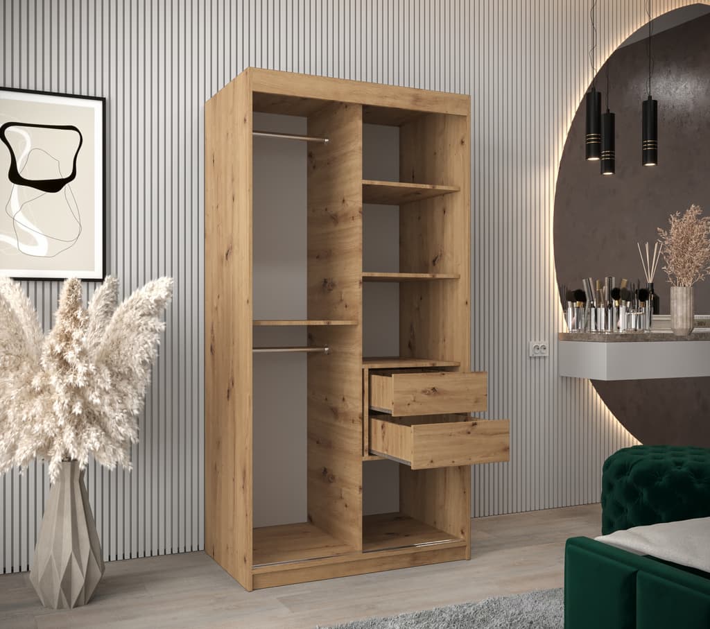 Boliwia Sliding Door Wardrobe 100cm