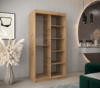 Seville Sliding Door Wardrobe 100cm