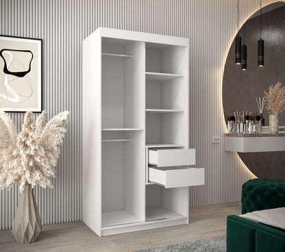 Madrid Sliding Door Wardrobe 100cm