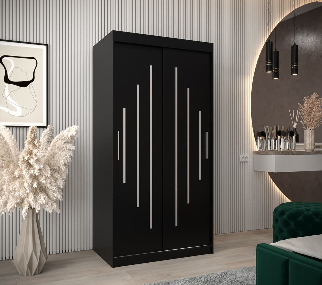 York Sliding Door Wardrobe 100cm