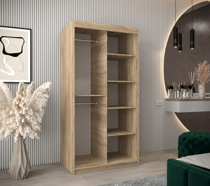 Madrid Sliding Door Wardrobe 100cm