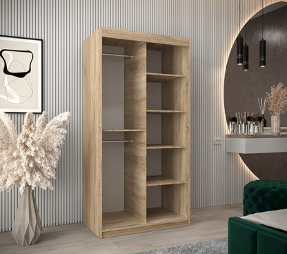 Torino Sliding Door Wardrobe 100cm