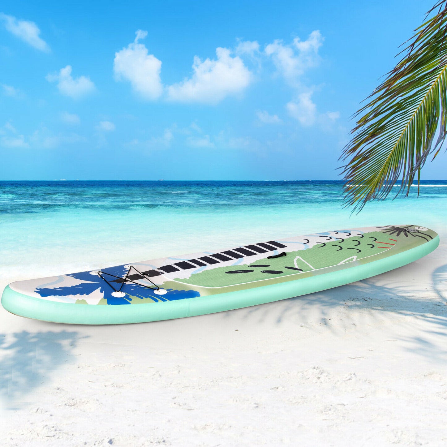 10.5FT Inflatable Stand Up Paddle Board with Non-Slip Deck