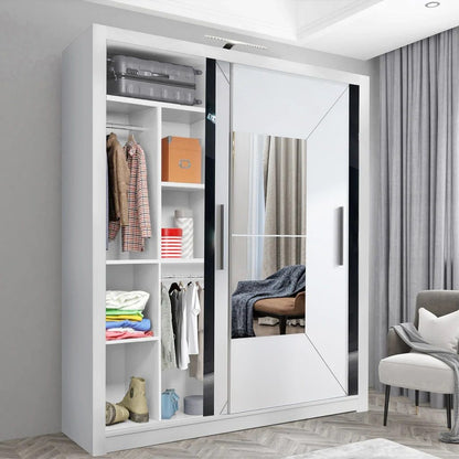 Massapequa Sliding Wardrobe - Grey