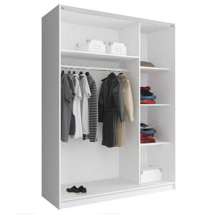 Micah 02 Sliding Door Wardrobe 150cm - White