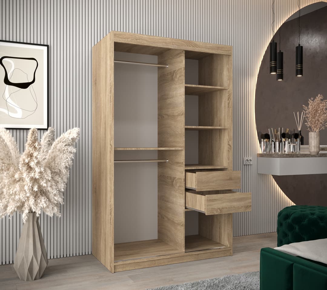 Roma II Sliding Door Wardrobe 120cm