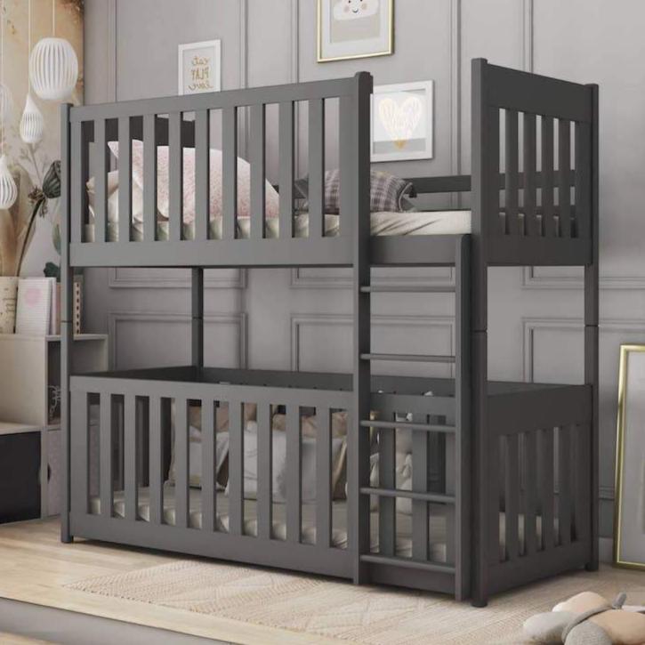 Wooden Bunk Bed Konrad with Cot Bed