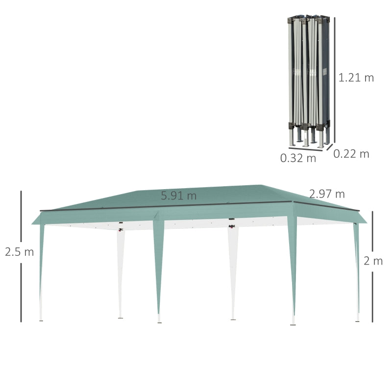 Pop Up Gazebo, Double Roof Foldable Canopy Tent W/ Carrying Bag