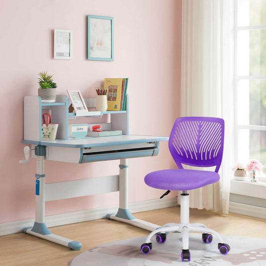 Children's Height Adjustable Computer / Office Chair-Purple