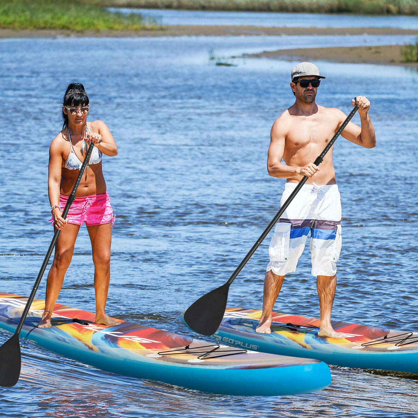 10.5ft/ 11ft Inflatable Stand Up Paddle Board Surfboard-M