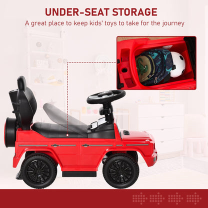 Benz G350 Ride-On Push Along Car Sliding Walker Floor Slider Stroller Toddler Vehicle, Red