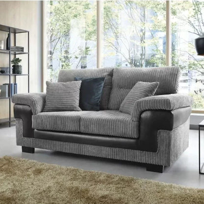 Samson Corded Fabric Corner Sofa Set