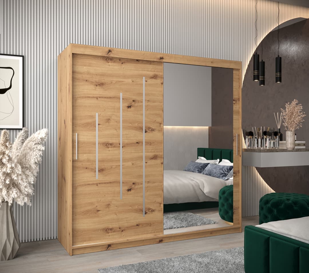 York II Sliding Door Wardrobe 200cm