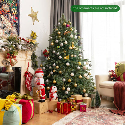 Snow Effect Christmas Tree with Folding Metal Stand and 892 Branch Tips