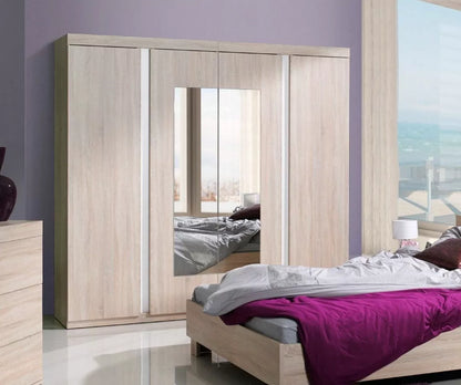 Avigon 4-Door Wardrobe 224cm - Sonoma Oak