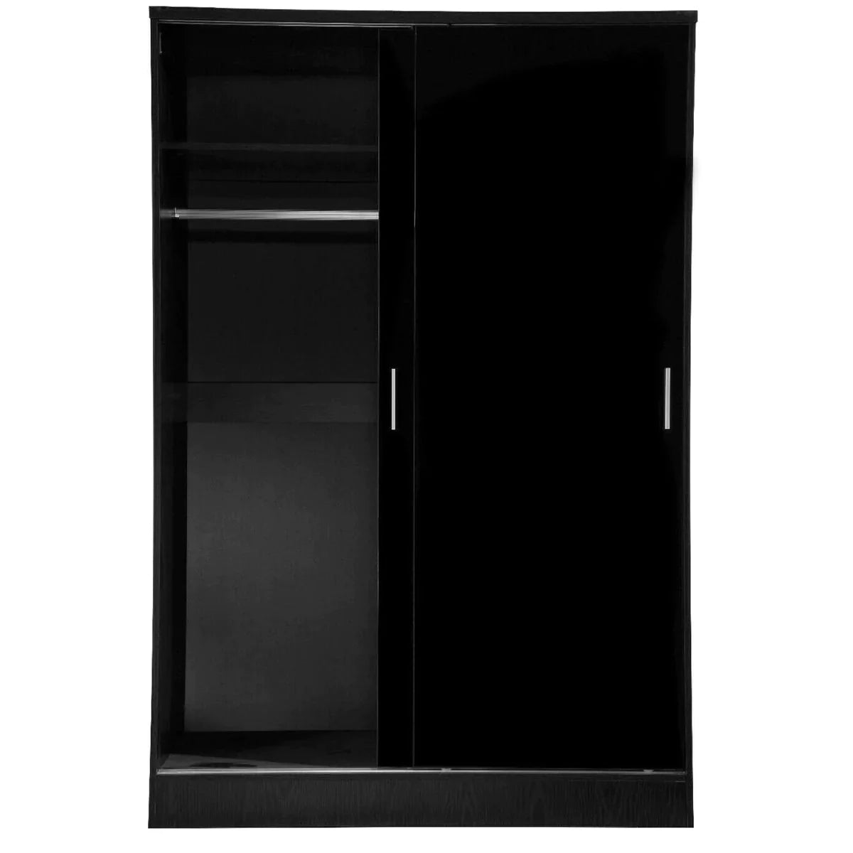 Reflect High Gloss XL 2 Door Sliding Wardrobe - Black