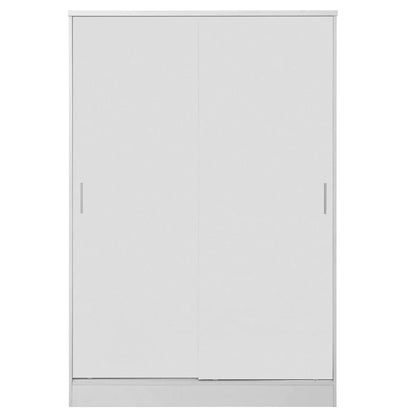 3 Piece Reflect High Gloss XL 2 Door Sliding Door Wardrobe Set - Matt White