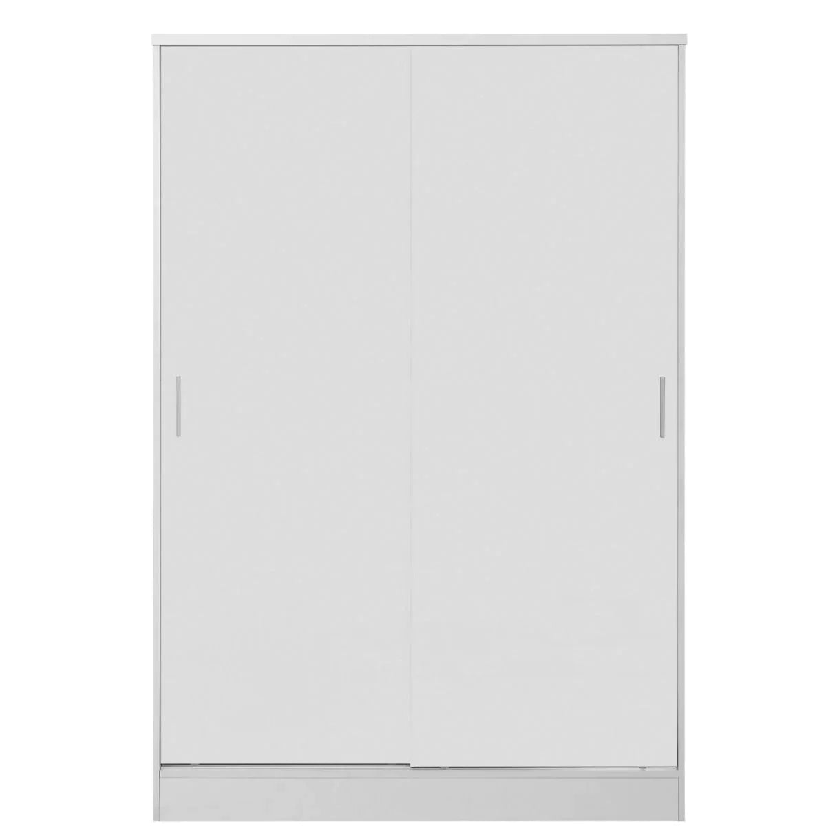 4 Piece Reflect XL 2 Sliding Door Wardrobe Set - Matt White