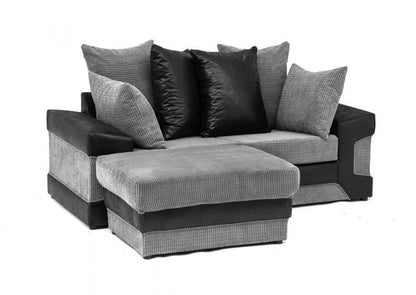 Denzel Cord Fabric 3 Seater and 2 Seater Sofa Set