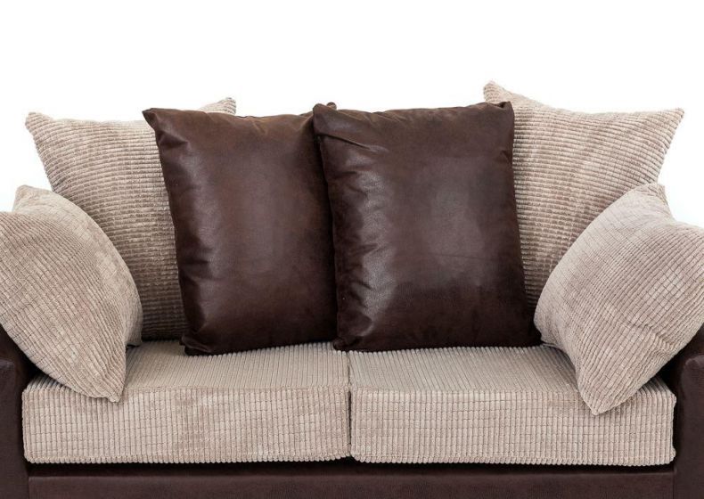 Denzel Cord Fabric 3 Seater and 2 Seater Sofa Set