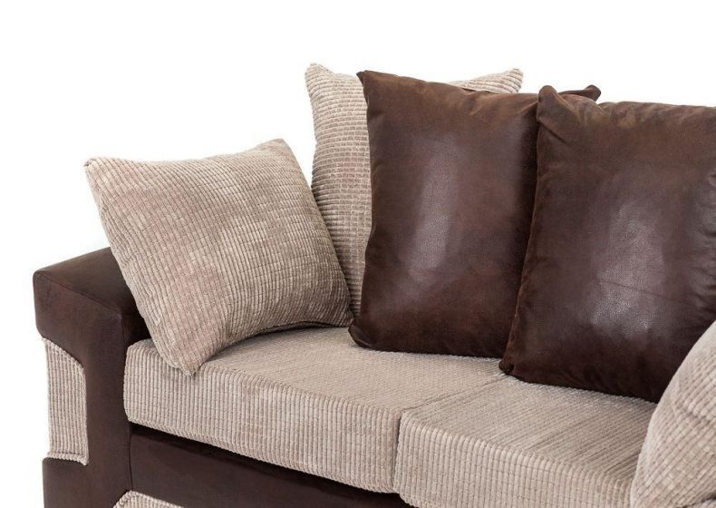 Denzel Cord Fabric 3 Seater and 2 Seater Sofa Set