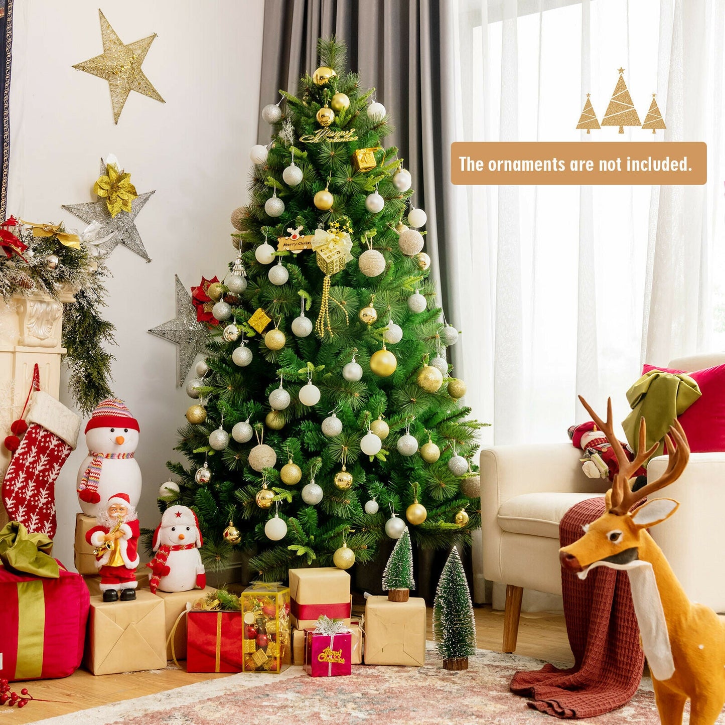 180cm PVC Xmas Tree with 787 Mixed Branch Tips