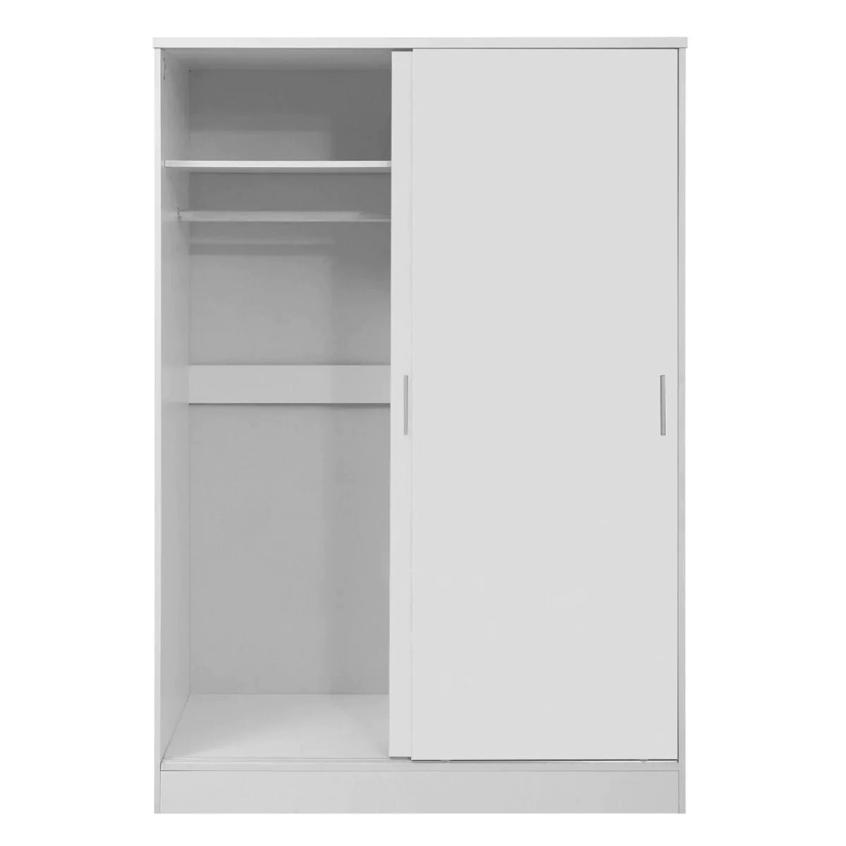 Reflect High Gloss XL 2 Door Sliding Wardrobe - Matt White