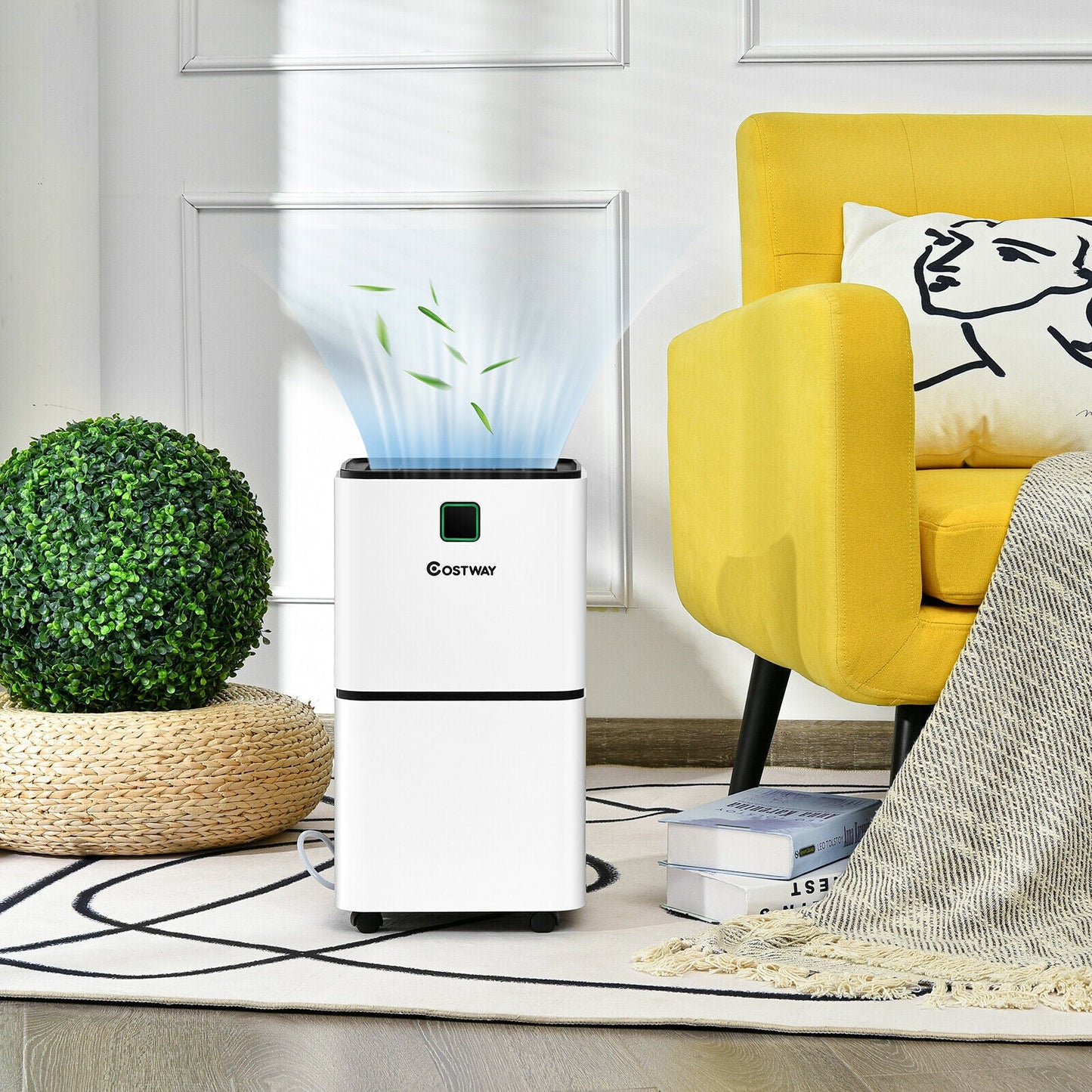 12L Ultra-quiet, Portable, Electric Dehumidifier with 3 Modes