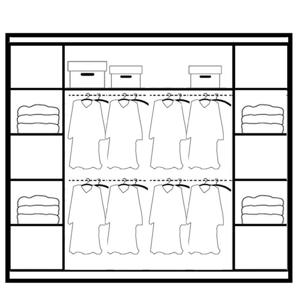 Wokingham Sliding Door Mirror 225cm Wardrobe - Platinum