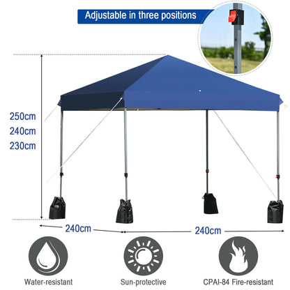 2.4 x 2.4m Pop Up Gazebo-Blue