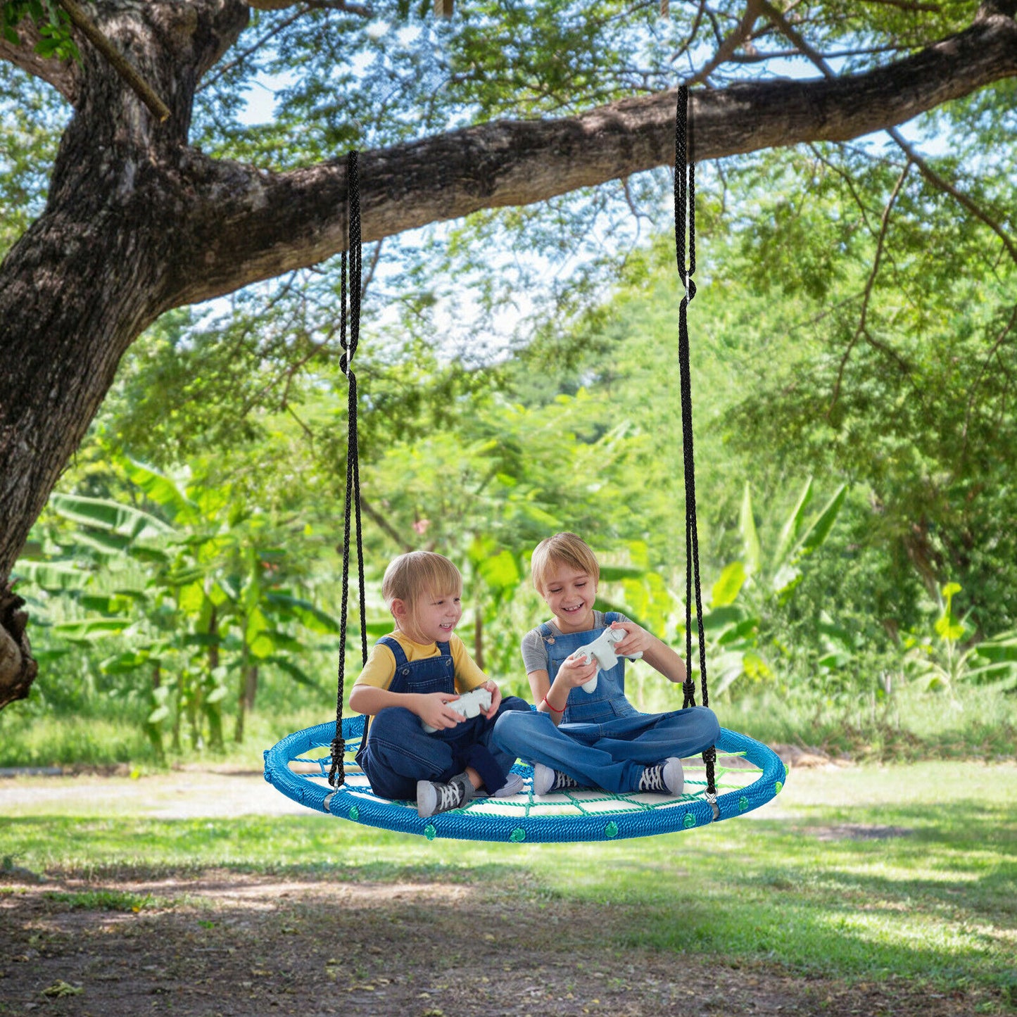 100cm Spider Web Tree Swing Round Children