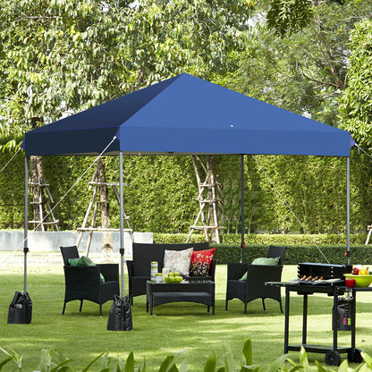 2.4 x 2.4m Pop Up Gazebo-Blue