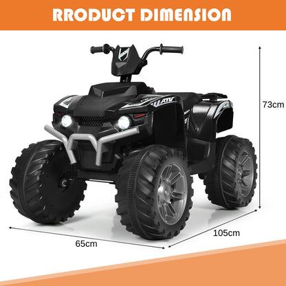 12v Electric Kids Ride On ATV / Quad Bike-Black