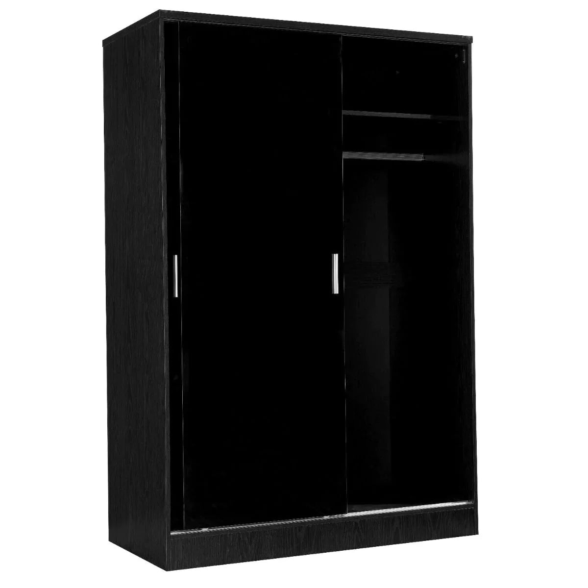 Reflect High Gloss XL 2 Door Sliding Wardrobe - Black