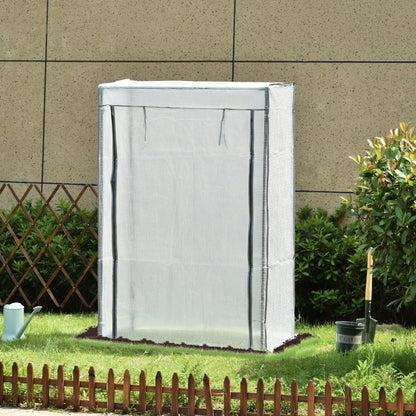 Outsunny 101 x 50 x 150cm Greenhouse PE Cover with Zipper Roll-up Door Outdoor Green