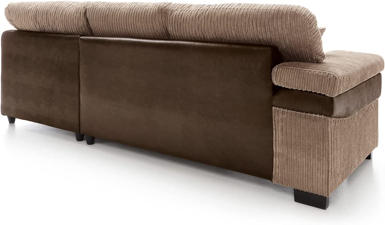 Samson Corded Fabric Corner Sofa Set