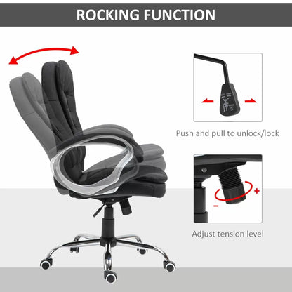 Executive Style Ergonomic Extra Padded Swivel Office Chair - 2 Colours