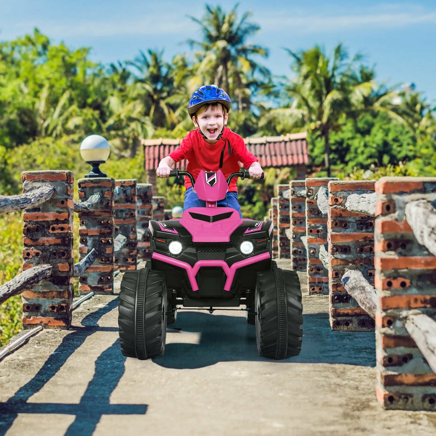 12v Electric Kids Ride On ATV / Quad Bike-Pink