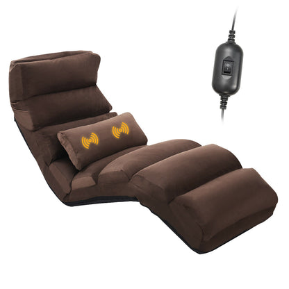 Folding Floor Sofa Chair / Ergonomic Floor Cushion-Coffee