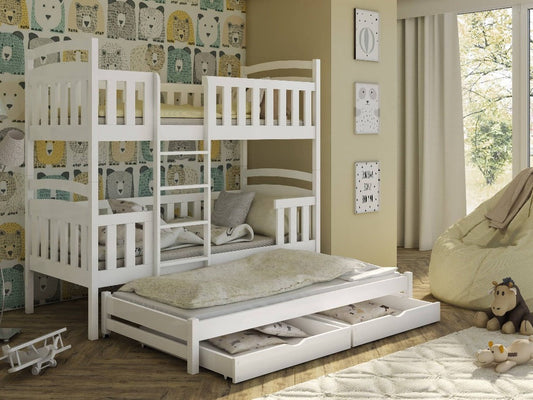 Laboo Bunk Bed with Trundle and Storage