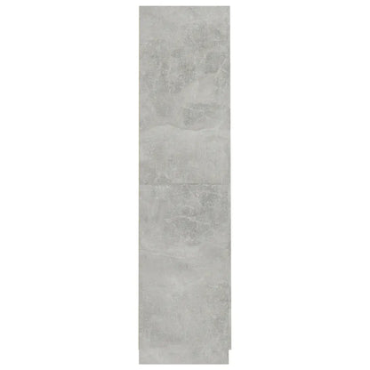 Wardrobe Concrete Grey 90x52x200 Cm Chipboard