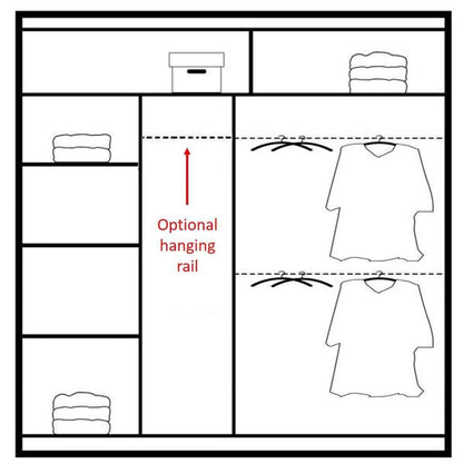 Charnwood Sliding Door Wardrobe Graphite with Glass - 203cm