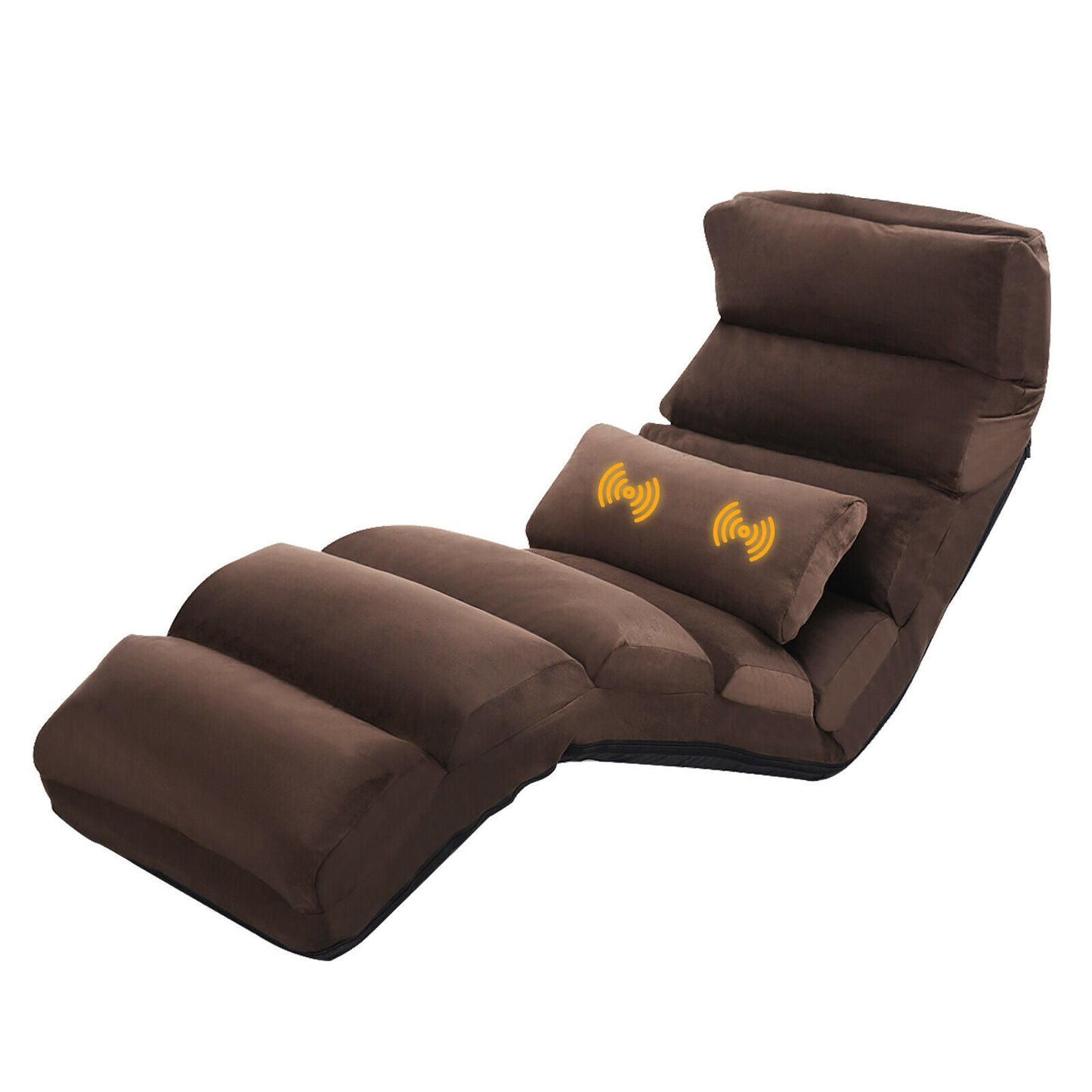 Folding Floor Sofa Chair / Ergonomic Floor Cushion-Coffee