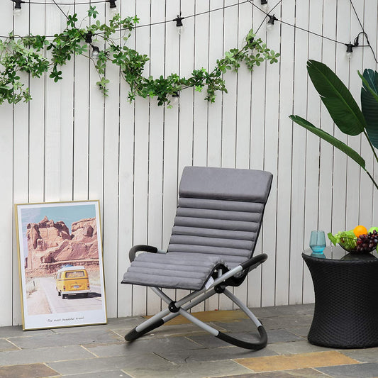 Zero Gravity Chair Orbital Rocking Chair with Design Anti-drop for Indoor & Outdoor 145x74x86cm