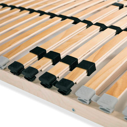 Slatted Bed Base with 28 Slats 7 Zones 80x200 cm