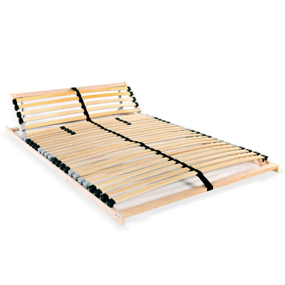 Slatted Bed Base with 28 Slats 7 Zones 100x200 cm