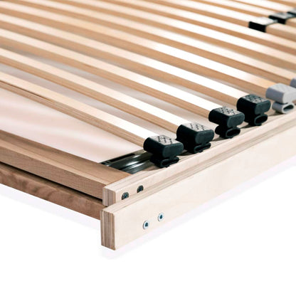 Slatted Bed Base with 28 Slats 7 Zones 70x200 cm